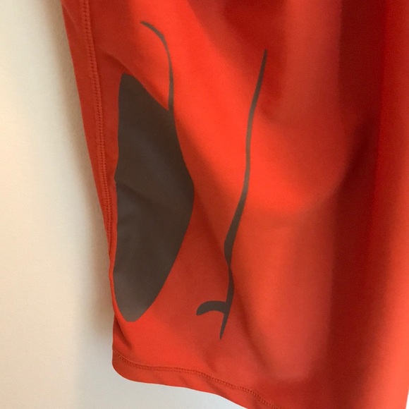 Level Six Rash Guard Sun Swim Shirt Deep Orange XL - Picture 3 of 6